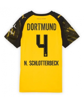 Billige Fotballdrakt Borussia Dortmund Nico Schlotterbeck #4 Replika Hjemmedrakt Dame 2025-26 Kortermet Billige Fotballdrakt Borussia Dortmund Nico Schlotterbeck #4 Replika Hjemmedrakt Dame 2025-26 Kortermet